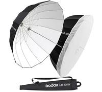Godox UB-105W - Paraguas parabólico reflectante profundo de 105 cm, paraguas blanco interior de estudio con cubierta difusora para fotografía, estudio de video (UB105W, 41.3 pulgadas)
