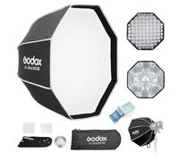 Godox UL-Box Octa-60 Octagonal Paraguas Softbox,60cm 23.62pulgadas Caja Suave de liberación rápida con Rejilla,Softbox Plegable con Soporte Bowens para luz SL60W MS200-V MS300-V DP400III-V