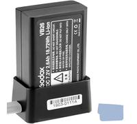 Godox V1 - Batería de iones de litio VB26 (2600 mAh, 18,72 Wh y Godox VC26 USB, cargador de batería para Godox V1S V1C V1N V1F V1O V1P Flash Speedlite