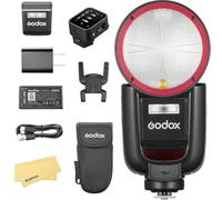 Godox V1 Pro F V1Pro F Flash con X3-F Disparador de Flash para Fujifilm,76W 2.4G TTL 1/8000 HSS,500 Destellos a Máxima Potencia,Tiempo Recarga 1.3s,Batería Iones Litio 2980mAh,Lámpara de Modelado LED