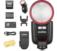 Godox V1 Pro S V1Pro S Flash para Sony Cámara,76W 2.4G TTL 1/8000 HSS,500 Destellos a Máxima Potencia,Tiempo de Recarga de 1.3s,Batería de Iones de Litio de 2980mAh,Lámpara de Modelado LED