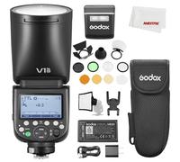 Godox V1 Pro V1 Pro N TTL - Flash Compatible con cámara Nikon 76Ws HSS 1/8000, con Kit de Accesorios Godox AK-R1
