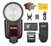 Godox V1 Pro V1 Pro O - Flash de cámara Compatible con cámara de Sistema OM OFFICAIL V1PRO O +2.4G inalámbrico+1/8000s HSS+1.3s Tiempo de Reciclaje +Modo Flash M/TTL+subflash Desmontable Speedlite