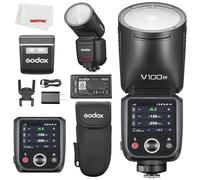 Godox V100 N V100N 100Ws TTL-Flash de Iones de Litio Compatible con cámara Nikon,400 Flashes de Potencia Completa,Tiempo de Reciclaje de 1,7 Segundos,Flash SU-1,emparejamiento de un Solo Toque con X3