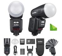 Godox V100 S Kit AK-R11, Flash V100S Avec dôme diffuseur, Flash TTL 100Ws pour a7V/a7IV/a7CII/a9III, recyclage 1,7s, 400 Pleine Puissance, pour a7RV/a7III/a6700/a7R IV/a1 II/ZV-E10 II