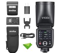 Godox V100 V100S V100-S 100Ws TTL Flash para Sony, 400 Flashes de máxima Potencia, Tiempo de Reciclado de 1,7 s, conexión inalámbrica de 2,4 G con Flash Externo, Flash de Pantalla táctil (V100S)