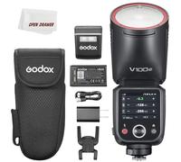 Godox V100C Flash Head Round Screen Touch Global Shutter 100Ws 1/8000 HSS Lithium Battery Built-in Compatible with Canon