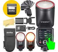 Godox V100N V100 N Round Head Camera Flash for Nikon Camera Flash Speedlite