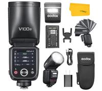 Godox V100S V100 S Flash para Sony, Godox Sony Flash 100Ws 2.4G HSS 1/8000s Li-Ion 7.2V/2980mAh, 400 Full Power Compatible para Cámara Sony