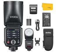 Godox V100S V100 S Flash para Sony, Godox Sony Flash 100Ws 2.4G HSS 1/8000s Li-Ion 7.2V/2980mAh, 400 Full Power Compatible para Cámara Sony