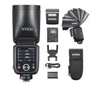Godox V100S V100 S V100-S V100-S - Flash de cámara de cabeza redonda para cámaras Sony 100 W TTL HSS 1/8000s 2.4G luz de relleno LED integrada para cámaras Sony