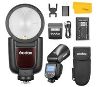 GODOX V1Pro N V1Pro-N Flash Speedlite, TTL 2.4G Inalámbrico Strobe Speedlight HSS 1/8000s, Li-Ion de la Batería, Desmontable Sub Flash Compatible para Nikon Camera