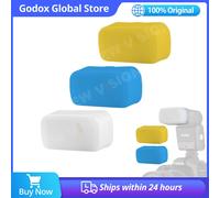 Godox V350 V350C V350N V350S V350F V350O cámara Speedlite Flash blanco azul amarillo difusor caja suave Blue