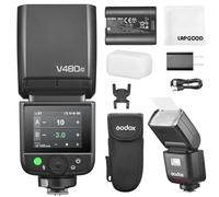 Godox V480 C Flash para Cámaras Canon,V480-C TTL Flash con Difusor y Pantalla Táctil,GN50 1/8000 HSS 7.2 V/2200 mAh Batería,V480C Speedlite Compatible con Canon R6 Mark II R10 R7 R100 EOS-R R5 R6