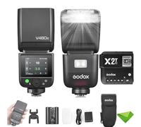 Godox V480 C V480-C Flash TTL para cámaras Canon con Disparador X2T-C, GN50 1/8000 HSS, Tiempo de Recarga de 1,7 s, inalámbrico 2,4 G, batería de Iones de Litio, Flash de Pantalla táctil.
