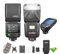 Godox V480 F V480-F Flash TTL para cámaras Fuji con Disparador XProII-F, GN50 1/8000 HSS, Tiempo de Recarga de 1,7 s, inalámbrico 2,4 G, batería de Iones de Litio, Flash de Pantalla táctil