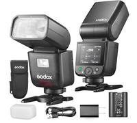 Godox V480 Flash V480F Flash de cámara, batería de litio integrada, 1/8000 HSS, TTL inalámbrico 2.4GX, tiempo de reciclaje de 1.7s, 650 pops de potencia completa para cámara Fujifilm (V480F)
