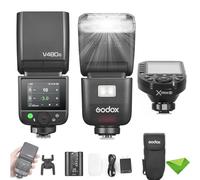 Godox V480 N V480-N Flash TTL para cámaras Nikon con Disparador XProII-N, GN50 1/8000 HSS, Tiempo de Recarga de 1,7 s, inalámbrico 2,4 G, batería de Iones de Litio, Flash de Pantalla táctil