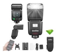 Godox V480 N V480-N TTL Flash para cámaras Nikon, GN50 1/8000 HSS, Flash de máxima Potencia 650, Tiempo de Recarga de 1,7 s, inalámbrico 2,4 G, batería de Iones de Litio, Flash de Pantalla táctil