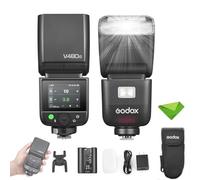 Godox V480 V480-C Flash TTL para cámaras Canon, GN50 1/8000 HSS, Flash de máxima Potencia de 650 s, Tiempo de Recarga de 1,7 s, Flash de Pantalla táctil con batería de Iones de Litio (Godox V480C)
