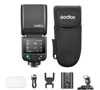 GODOX V480N TTL Flash para cámara Nikon, con difusor, Modos TTL/M | GN50, 650 disparos, HSS a 1/8000 s, tiempo de recarga de 1,7 s, luz de modelado LED integrada de 5600 K