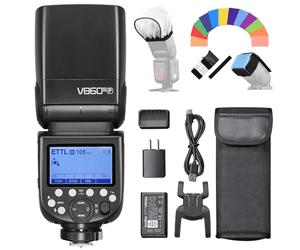 Godox V860III-P Flash Speedlite para cámaras Sony Luz Speedlite TTL inalámbrica con batería de Iones de Litio Recargable de 7,2 V/3000 mAh Sistema Flash Manual/ 1/8000s HSS Flash de cámara