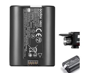 Godox VB22 Batería de Litio (7.2V 2200mAh) con Puerto de Carga USB-C - Batería de Repuesto para Flashes Godox V1 Mid, Serie V480 y Serie V350 (C/S/N/O/F)