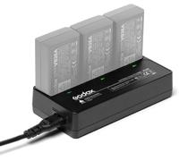 Godox VC26T Cargador de Batería Triple de 3 Ranuras para Cartera AD100PRO V860III-C V860III-N V860III-S V1-C V1-N V1-N V1-S V1-PROC V1-PRON V1-Pros V100CNSF Flash Speedlite