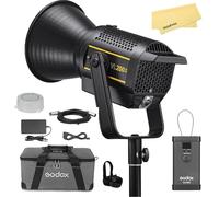 Godox VL200 II VL200II de 215W Luz de Video LED,Luz Diurna Profesional con Montura Bowens,Luz Continua,CCT de 5600±200K,CRI/TLCI 96+,8 Efectos FX Integrados,para Estudio y Fotografía al Aire Libre