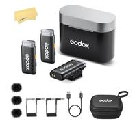 GODOX WEC-S KIT2 2.4GHz Sistema de Micrófono Inalámbrico para Sony,Mini Cuerpo 12g,Transmisión Estable 200m,Hasta 21h Autonomía,Ideal para Entrevistas,Transmisiones en Vivo,Grabaciones Aire Libre,Vlog