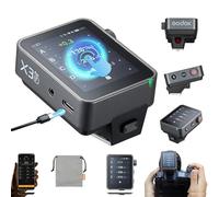 Godox X3 Pro-F X3Pro F TTL Disparador de flash inalámbrico para Fuji, pantalla táctil LCD de 2.4 pulgadas, batería de iones de litio integrada de 2930 mAh, sistema X inalámbrico de 2.4 GHz con 3 modos