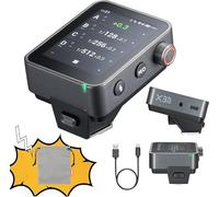 Godox X3Pro - Disparador de flash inalámbrico TTL 2.4GHz con pantalla táctil HSS, TCM Modos automático/manual/múltiple, admite control por aplicación (X3Pro O)