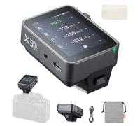 Godox X3Pro-F Transmisor Flash Inalámbrico para Cámara Fujifilm, Pantalla Táctil 2.4 Pulgadas, 16 Grupos, HSS 1/8000s, TTL/TCM, Carga USB-C, 30 Días de Duración de Batería