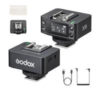 Godox XR XR-C/N Receptor TTL Inalámbrico para Flash Canon/Nikon, Control Remoto de Obturador vía X3Pro, Alcance 100m, Batería 1270mAh, Pantalla Color de 0.96 Pulgadas para Flash de Cámara Canon/Nikon