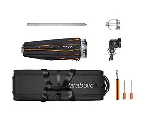 Godox Zoom Box P88Kit - Sistema de Enfoque de Luz Parabólica, Reflector de 24 Brazos - Iluminación Eficaz Moda y Arte