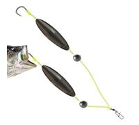 Godpqiui Anzuelos Dobles,Aparejos Inversos Accesorios de Surfcasting - Señuelos Antienganches Que Evitan Hierbas Cebo Nadador Partido para Aficionados