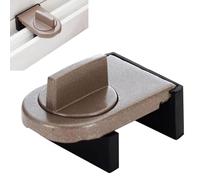 Godpqiui Cerraduras de seguridad para ventanas corredizas - Cerradura de seguridad de cuña para ventana de aleación de aluminio, duradera y de larga duración - Durable y práctico, sin taladrar,