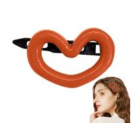 Godpqiui Garra en forma de corazón - Accesorios para el cabello lindos Morandi - Pinza para el cabello con forma de corazón linda antideslizante de apariencia vívida