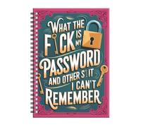 Godpqiui Libro para Contraseñas | Agenda con Encuadernación Espiral,Organizador De Internet En Formato De Cuaderno | Para Personas Mayores, Mujeres, Hombres, Hogar, Lugar De Trabajo, Universidad,