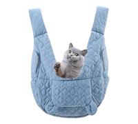 Godpqiui Mochila Transportadora para Mascotas,Transpirable y Suave con Bolsillos,Mochila para Gatos Y Transportador para Perros Pequeños | para Cachorros Mascotas Camping Senderismo Caminata Ciclismo