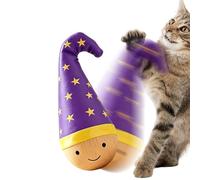 Godpqiui Oscilante para Gatos,Caña Interactiva De Madera Tambaleante Divertida - Simulador para Gatos | Juego en Interiores y Exteriores, Ejercicio, Caza, Estimulación Mental, Rascado