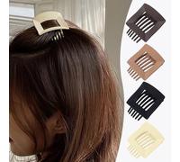 Godpqiui Pinza De Garra Que Se Aplana | Para Pelo Fino o Grueso 4 Unidades - Clip Sujetador Ligero Para Ejercicio Viajes Trabajo Escuela Playa Fiestas Uso Diario