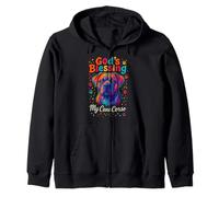 God'S Blessing Cane Corso Dog Paw Faith Colorful Dot Design Sudadera con Capucha