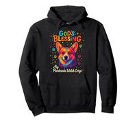 God'S Blessing Pembroke Welsh Corgi Dog Paw Faith Colorido Sudadera con Capucha
