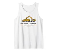 God'S Crew - Excavator Construction Kids Christian 1 Cor 3:9 Camiseta sin Mangas