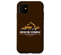 God'S Crew - Excavator Construction Kids Christian 1 Cor 3:9 Carcasa para iPhone 11