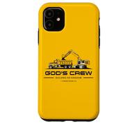God'S Crew - Excavator Construction Kids Christian 1 Cor 3:9 Carcasa para iPhone 11