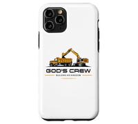 God'S Crew - Excavator Construction Kids Christian 1 Cor 3:9 Carcasa para iPhone 11 Pro