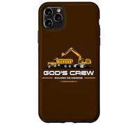 God'S Crew - Excavator Construction Kids Christian 1 Cor 3:9 Carcasa para iPhone 11 Pro MAX