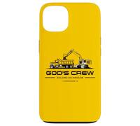 God'S Crew - Excavator Construction Kids Christian 1 Cor 3:9 Carcasa para iPhone 13